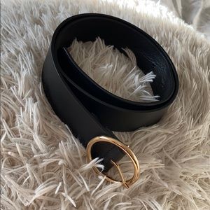 Brandy Melville Black Leather Belt